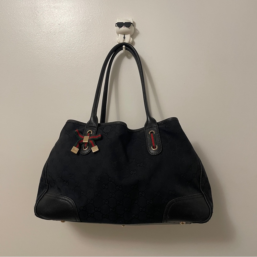 Gucci Black Elegant Tote Bag Authentic